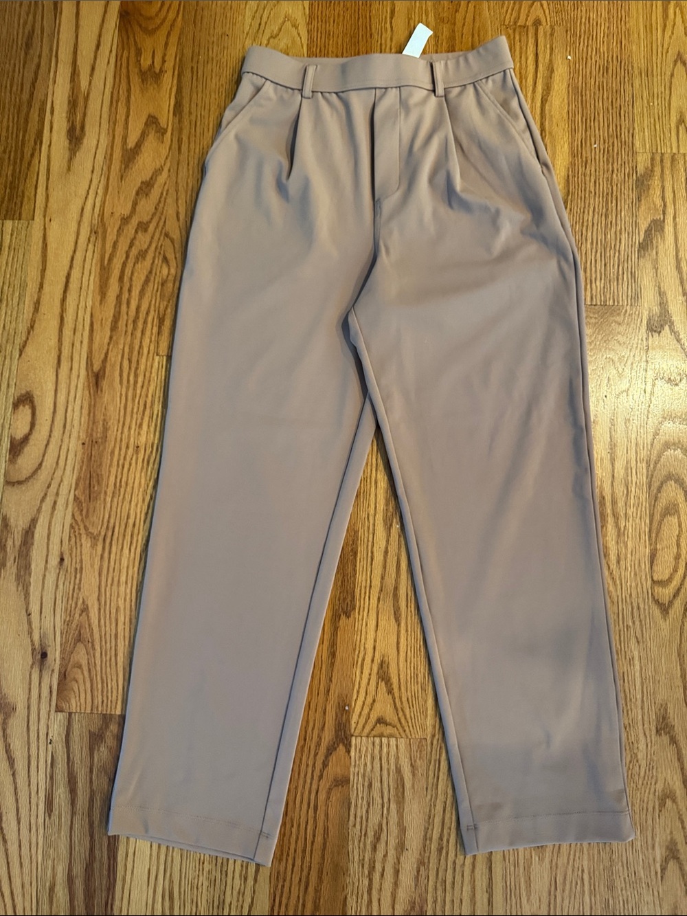 HALARA Straight-Leg Dress Pants in Taupe Beige
